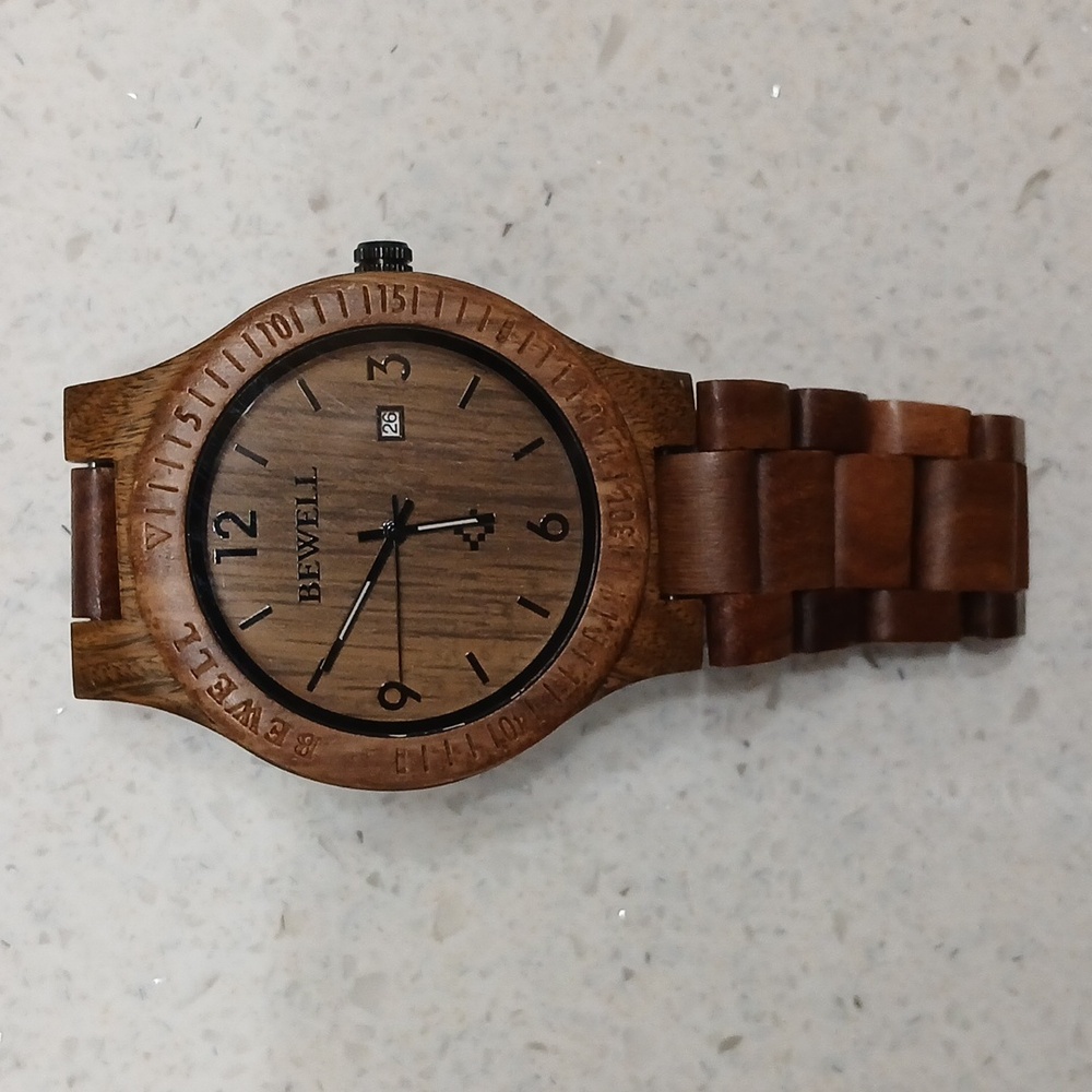Women's Brown Wooden Watch